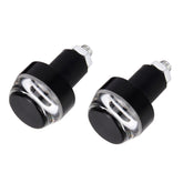 Pair Motorcycle Turn Signal Light Grip Bar Plug Strobe Side Marker End LED Handlebar Lamp